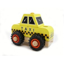 Wooden Block Vehicle - Taxi Wooden Block Vehicle - Taxi